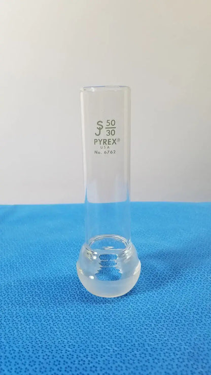 PYREX 50/30 Ball Ground Joint with Ribs – Borosilicate Lab Glass Connector Laboratory Glassware Part, second-hand product photo 3
