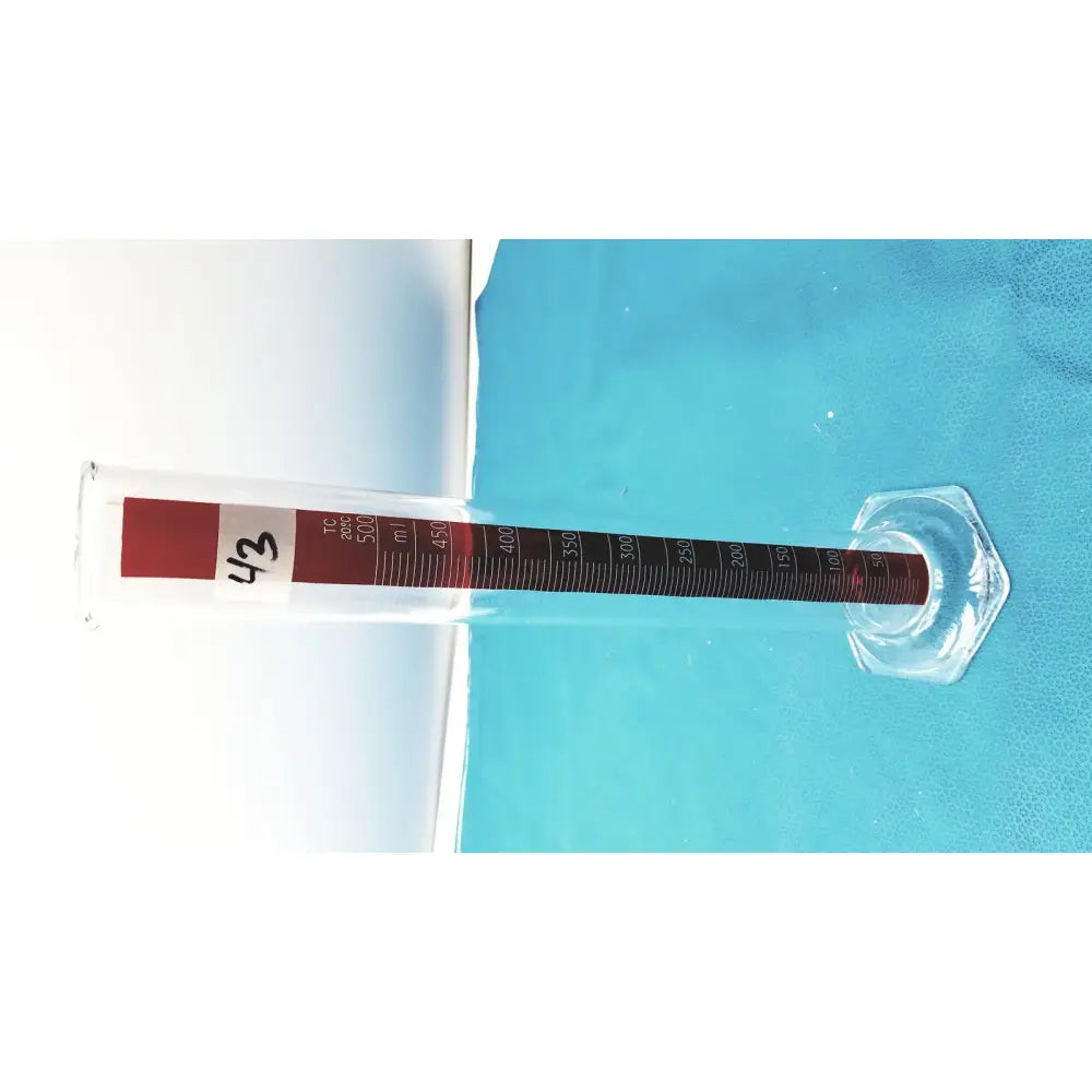 PYREX 500 mL Glass Graduated Mixing Cylinder – Lifetime Red Markings Graduated Cylinder, second-hand product photo 4