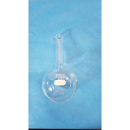 Reuse Medical PYREX 500mL Glass Short Ring Neck Round Bottom Boiling Flask Lab Centrifuge Tubes, second-hand product photo 1