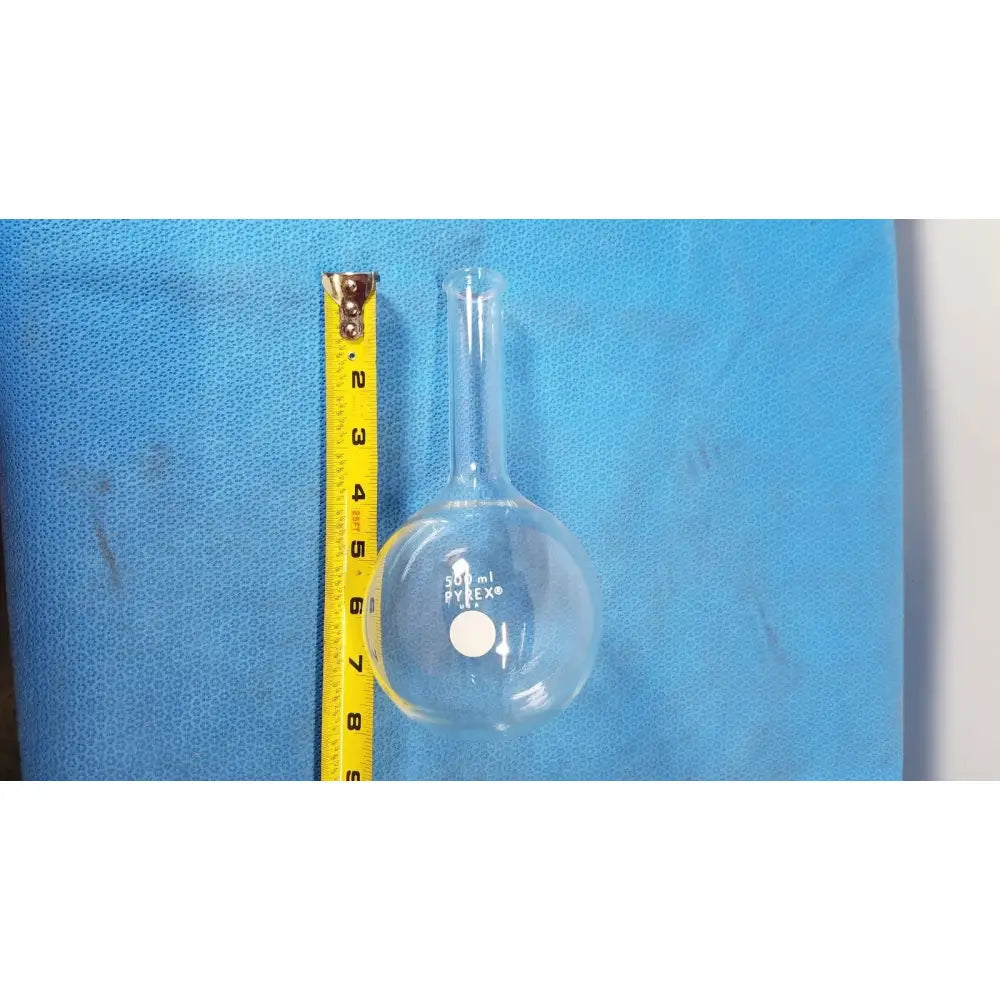 Reuse Medical PYREX 500mL Single Neck Round Bottom Boiling Flask Lab Glassware Centrifuge Tubes, second-hand product photo 1