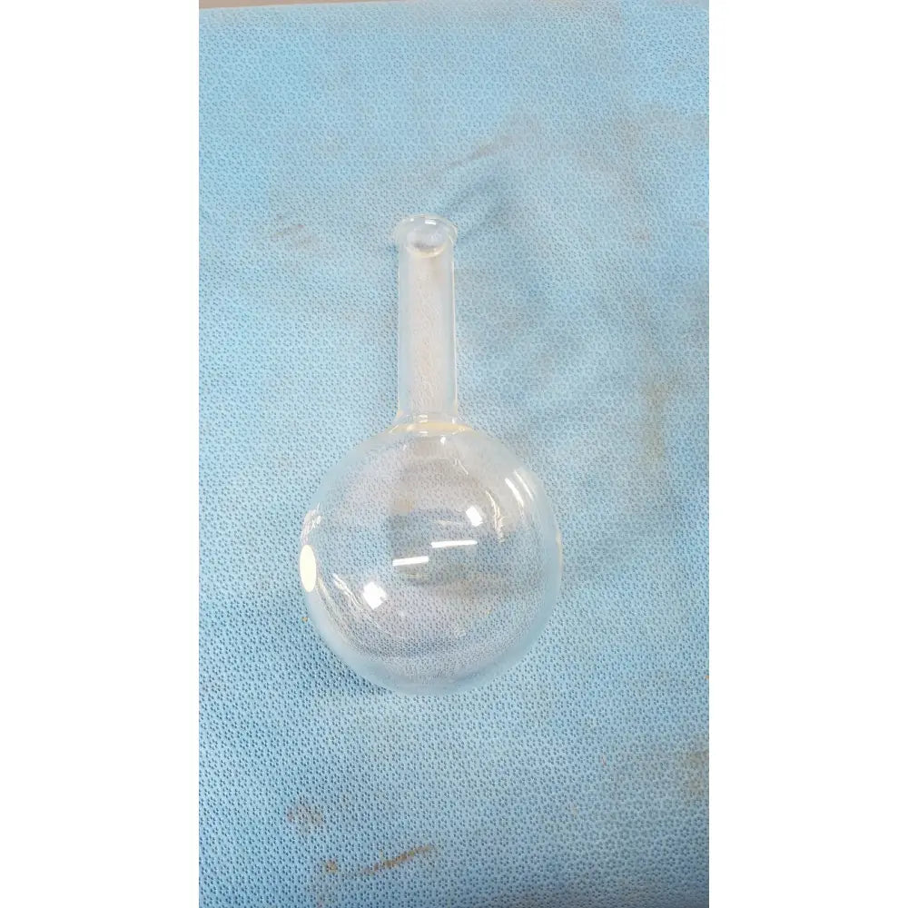Clear glass pyrex 500ml single neck round bottom boiling flask made of durable glass for laboratory use