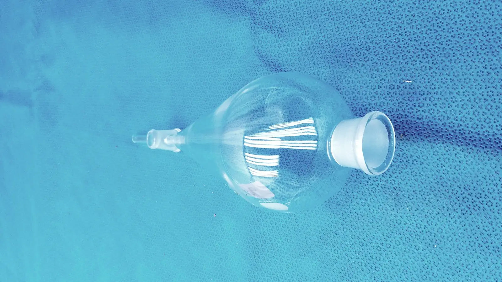 PYREX / Corning Pyrex 6404 Separatory Funnel Corning #27 Stopper 4 mm PTFE Valve Lab Glass 500m Laboratory Glassware, second-hand product photo 8