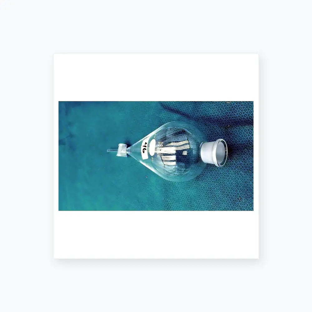 PYREX / Corning Pyrex 6404 Separatory Funnel Corning #27 Stopper 4 mm PTFE Valve Lab Glass 500m Laboratory Glassware, second-hand product photo 7