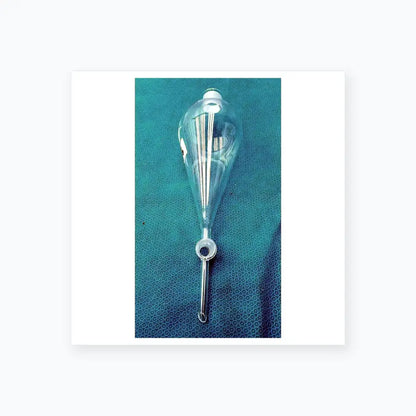 PYREX / Corning Pyrex 6404 Separatory Funnel Corning #27 Stopper 4 mm PTFE Valve Lab Glass 500m Laboratory Glassware, second-hand product photo 3