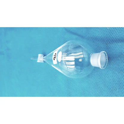 PYREX / Corning Pyrex 6404 Separatory Funnel Corning #27 Stopper 4 mm PTFE Valve Lab Glass 500m Laboratory Glassware, second-hand product photo 7