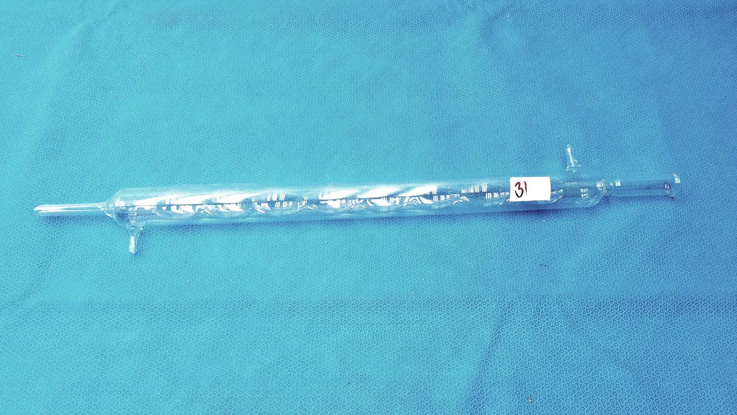 PYREX Allihn Condenser – 21" Jacketed Glass Column, 29/42 Joint Laboratory Condenser, second-hand product photo 7
