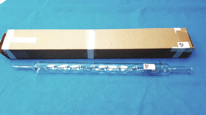 PYREX Allihn Condenser – 21" Jacketed Glass Column, 29/42 Joint Laboratory Condenser, second-hand product photo 1