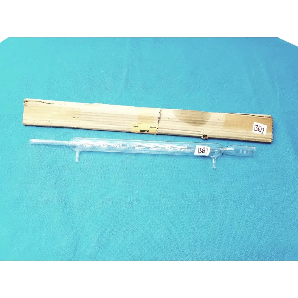 Reuse Medical Pyrex Allihn Condenser Jacketed Glass Column for Distillation Lab Equipment Jars & Reagent Bottles, second-hand product photo 1
