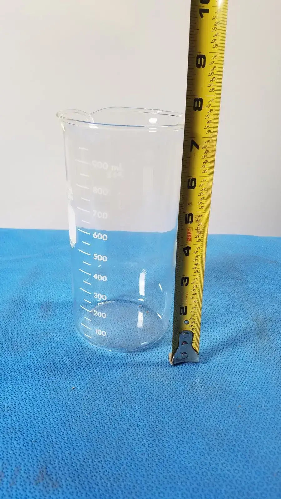 PYREX Beaker, 1000 mL, Glass, Griffin Low Form, Laboratory Ware Laboratory Beaker, second-hand product photo 4