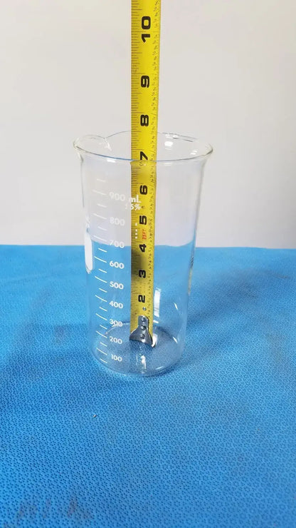 PYREX Beaker, 1000 mL, Glass, Griffin Low Form, Laboratory Ware Laboratory Beaker, second-hand product photo 3