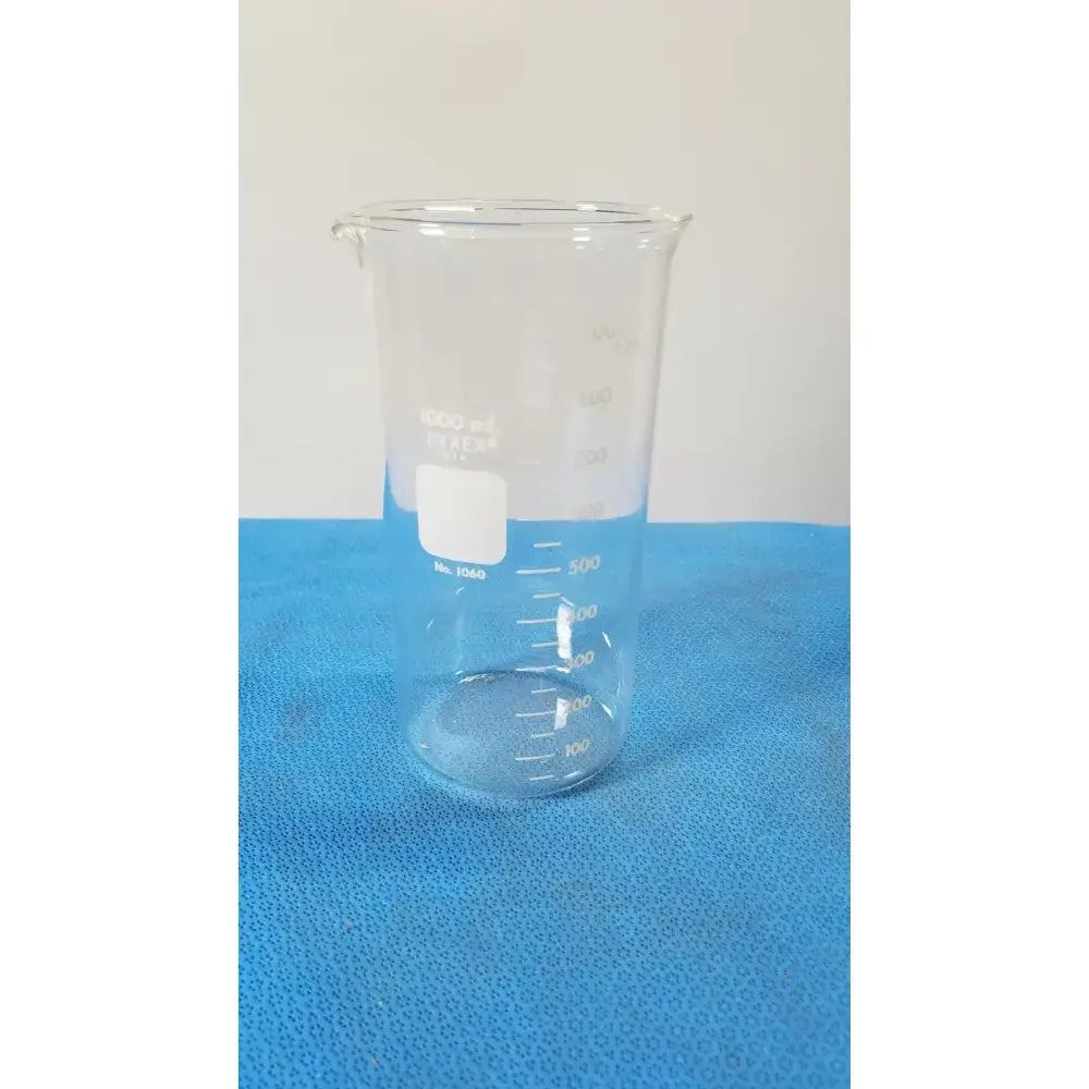 PYREX Beaker, 1000 mL, Glass, Griffin Low Form, Laboratory Ware Laboratory Beaker, second-hand product photo 1