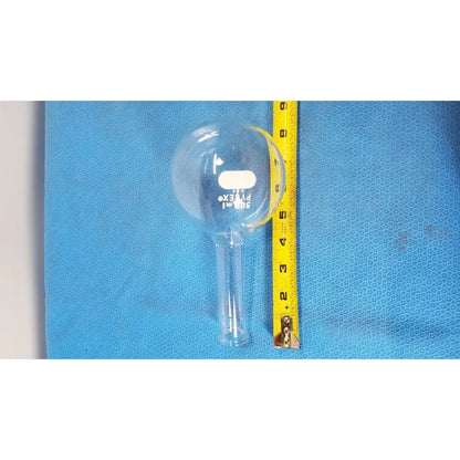 PYREX Boiling Flask, 500 mL, Long Neck, Round Bottom, Tooled Mouth Laboratory Glassware, second-hand product photo 5
