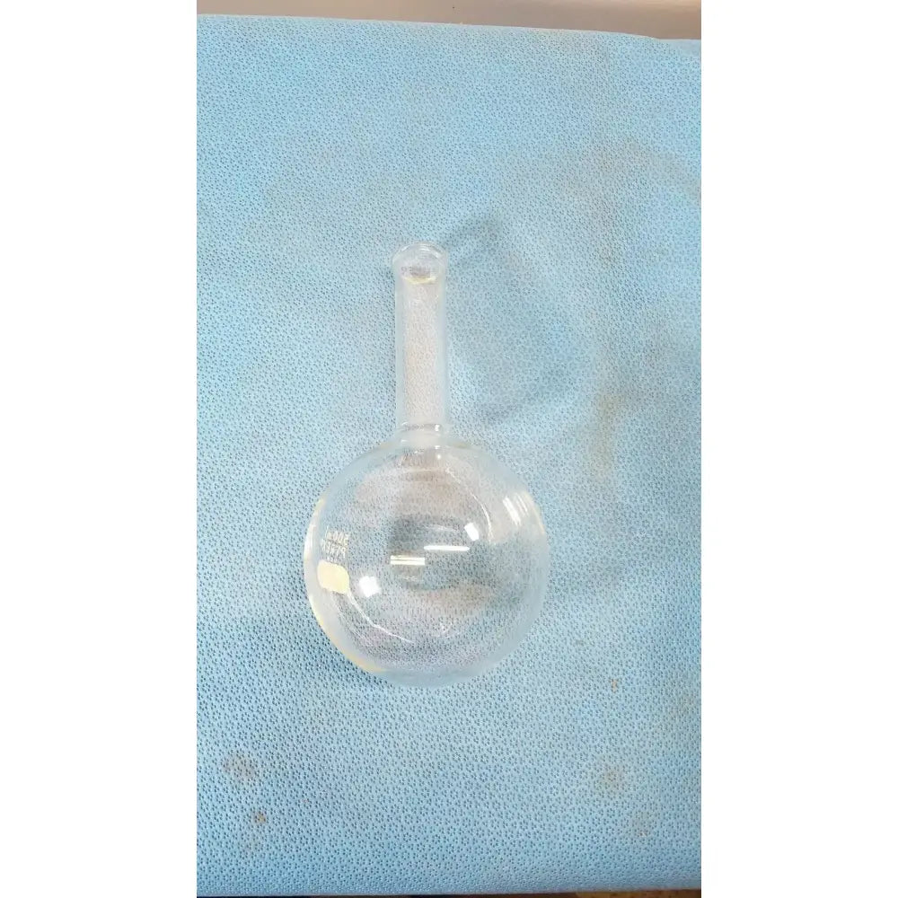 PYREX Boiling Flask, 500 mL, Long Neck, Round Bottom, Tooled Mouth Laboratory Glassware, second-hand product photo 1