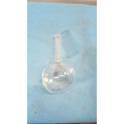 PYREX Boiling Flask, 500 mL, Long Neck, Round Bottom, Tooled Mouth Laboratory Glassware, second-hand product photo 1