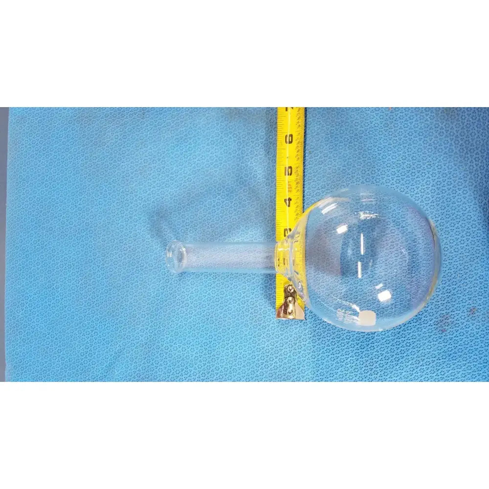 PYREX Boiling Flask, 500 mL, Long Neck, Round Bottom, Tooled Mouth Laboratory Glassware, second-hand product photo 3