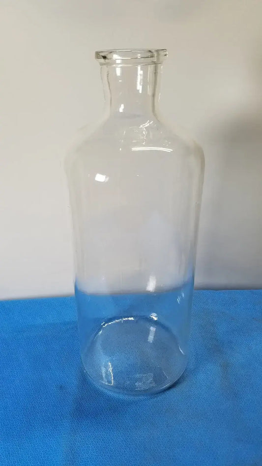 PYREX Clear Medicine Bottle, 18 oz, Rochester Style Medicine Bottle, second-hand product photo 1