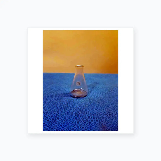 Pyrex Glass 250mL Erlenmeyer Flask Narrow Mouth Heavy Duty Rim Laboratory Flask Erlenmeyer Flask, second-hand product photo 1
