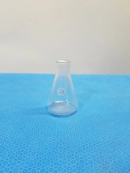 Pyrex Glass 250mL Erlenmeyer Flask Narrow Mouth Heavy Duty Rim Laboratory Flask Erlenmeyer Flask, second-hand product photo 1