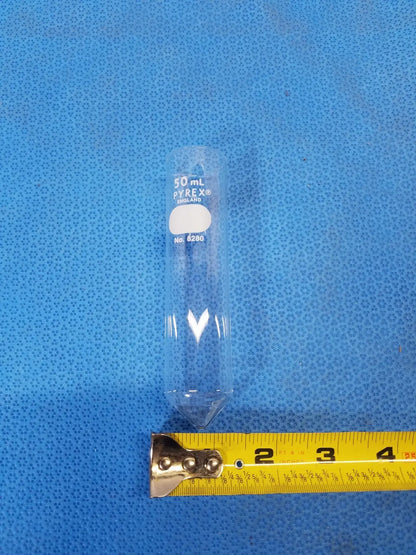 Pyrex Glass 50 mL Centrifuge Tube – Round Bottom Laboratory Glassware Centrifuge Tube, second-hand product photo 4