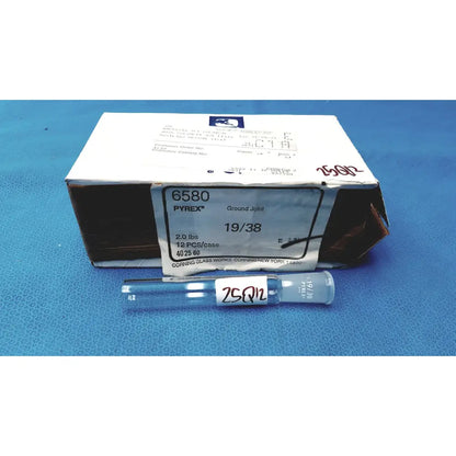 Clear pyrex glass lab ground outer joint tube model 19 38 for lab joint adapters in transparent glass