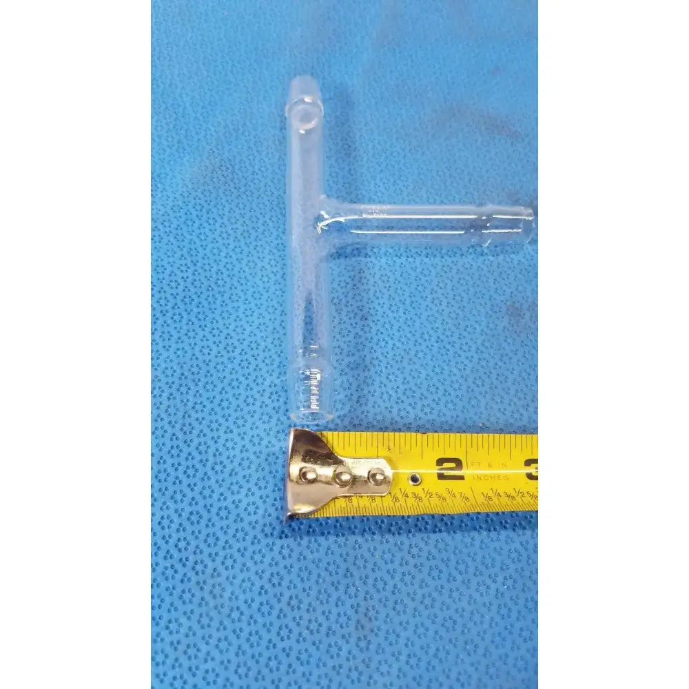 PYREX Glass "T" Shaped Serrated Hose Connecting Tube – 15mm Laboratory Glassware, second-hand product photo 3
