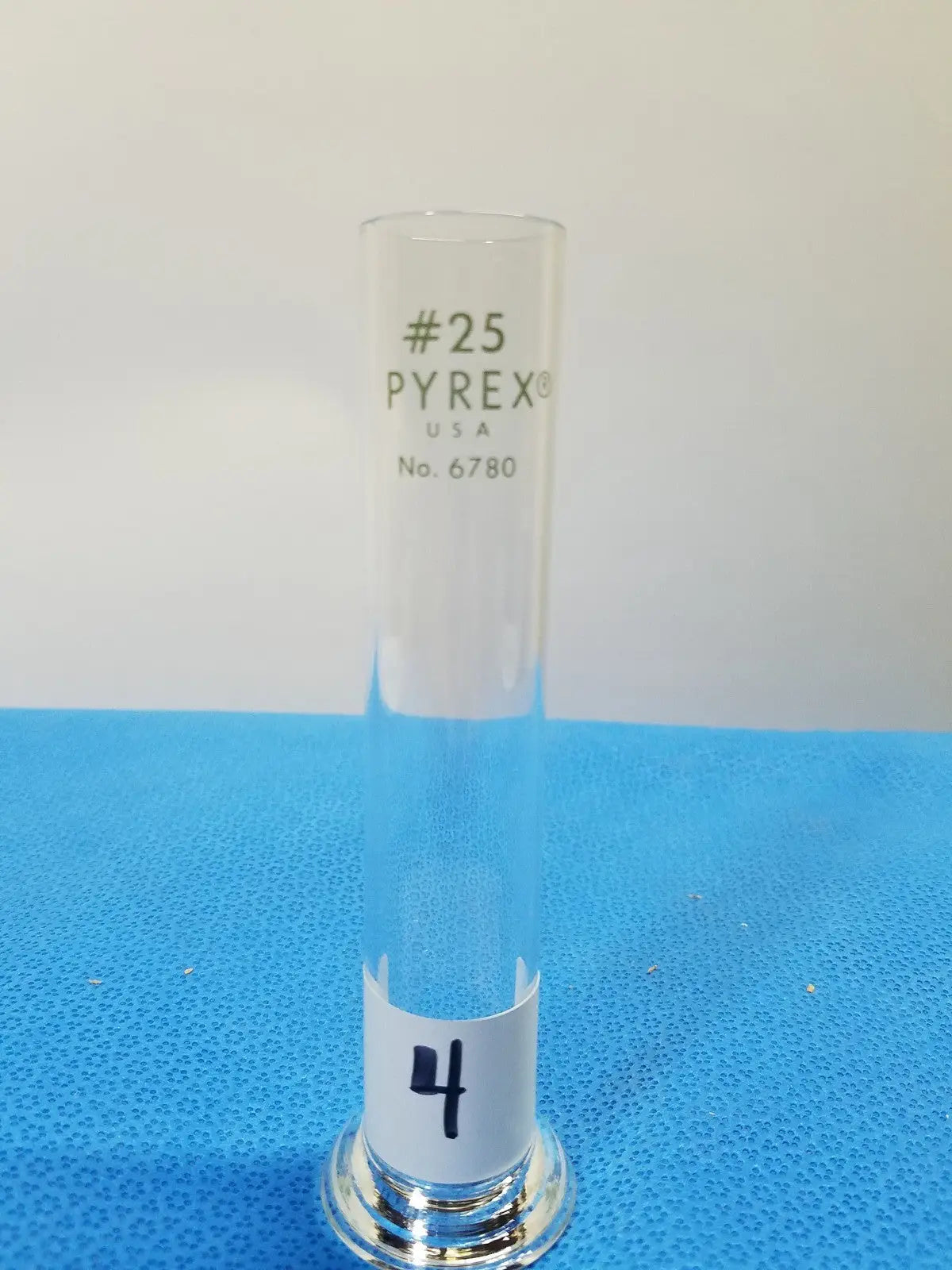 Pyrex Glass Tall Measuring Cylinder Chemist Measure Borosilicate Labware Tall Measuring Cylinder, second-hand product photo 1