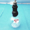 PYREX GUTH Glass 1000ml Sampling Flask with Black Stopper & Swagelok Fitting