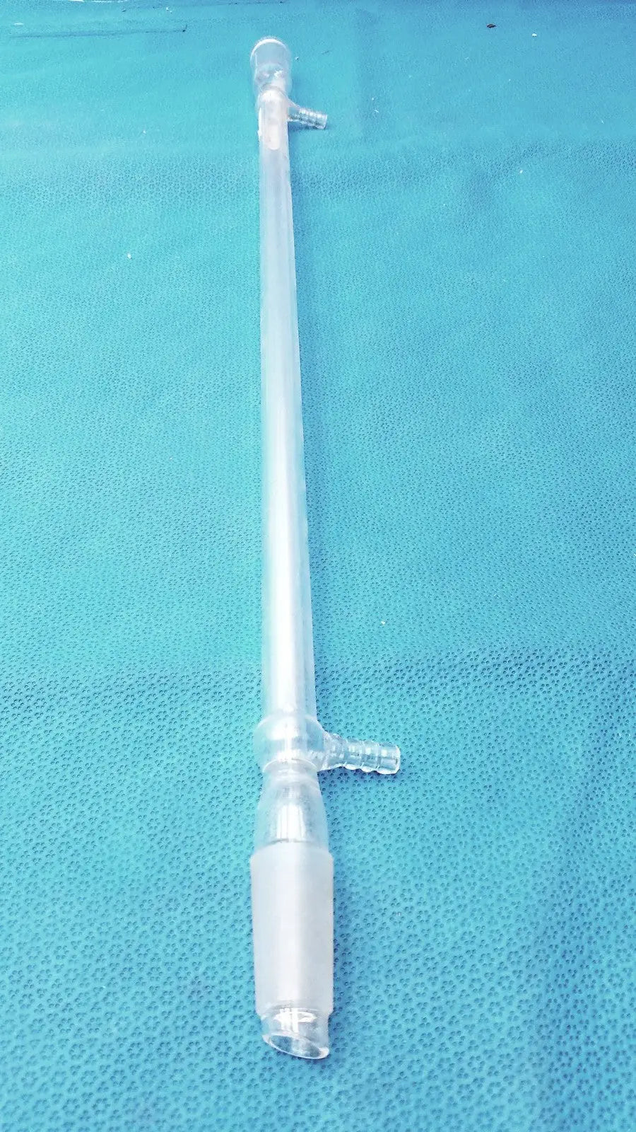 PYREX Jacketed Liebig Condenser – West-Style Glass Distillation Labware Laboratory Condenser, second-hand product photo 7