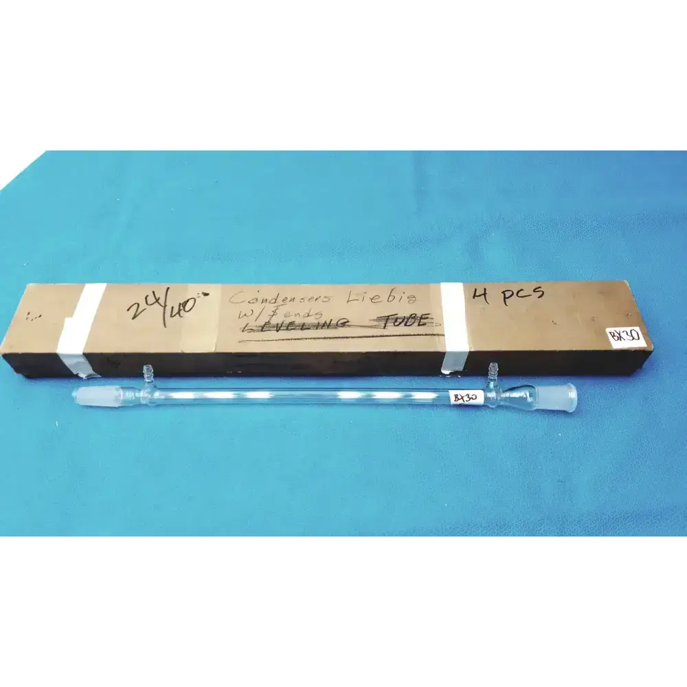 PYREX Jacketed Liebig Condenser – West Style Glass Distillation Condenser Laboratory Glass Condenser, second-hand product photo 1