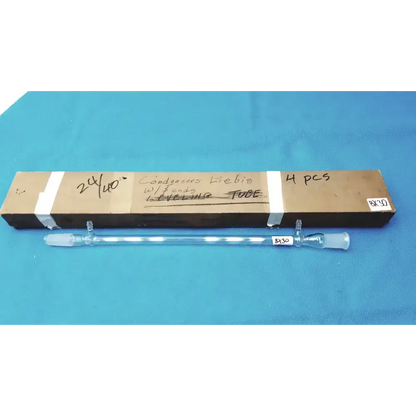 PYREX Jacketed Liebig Condenser – West Style Glass Distillation Condenser Laboratory Glass Condenser, second-hand product photo 1