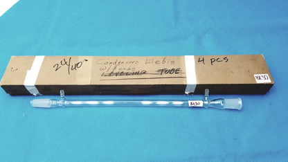 PYREX Jacketed Liebig Condenser – West-Style Glass Distillation Labware Laboratory Condenser, second-hand product photo 8