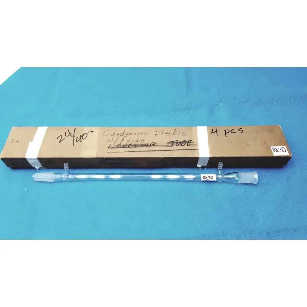 PYREX Jacketed Liebig Condenser – West-Style Glass Distillation Labware Laboratory Condenser, second-hand product photo 8