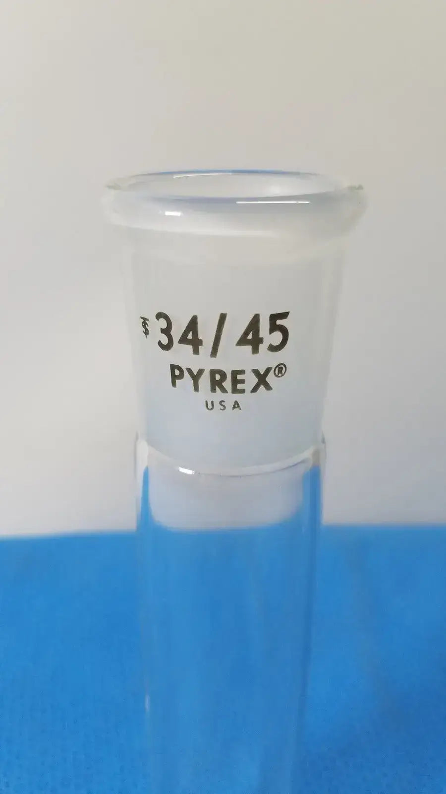Pyrex Laboratory Glassware 34/45 Ground Outer Joint Full Length Borosilicate Laboratory Glassware, second-hand product photo 2