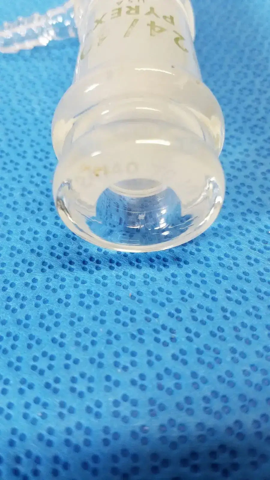 PYREX Laboratory Vacuum Adapter Glass 24/40 Ground Joint Borosilicate Laboratory Glassware Adapter, second-hand product photo 3