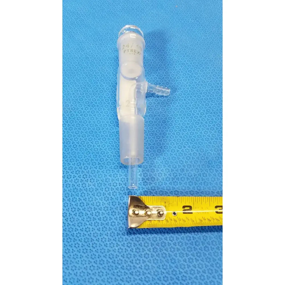 PYREX Laboratory Vacuum Adapter Glass 24/40 Ground Joint Borosilicate Laboratory Glassware Adapter, second-hand product photo 2