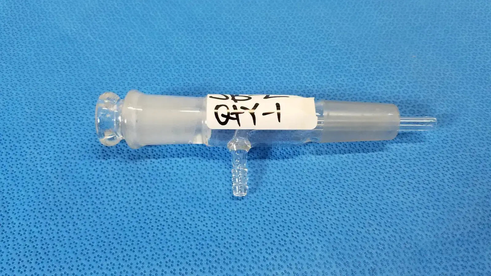 PYREX Laboratory Vacuum Adapter Glass 24/40 Ground Joint Borosilicate Laboratory Glassware Adapter, second-hand product photo 1