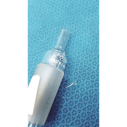 Clear glass pyrex thermocouple adapter with frosted plastic cap borosilicate glass 24/40 inner joint and printed markings