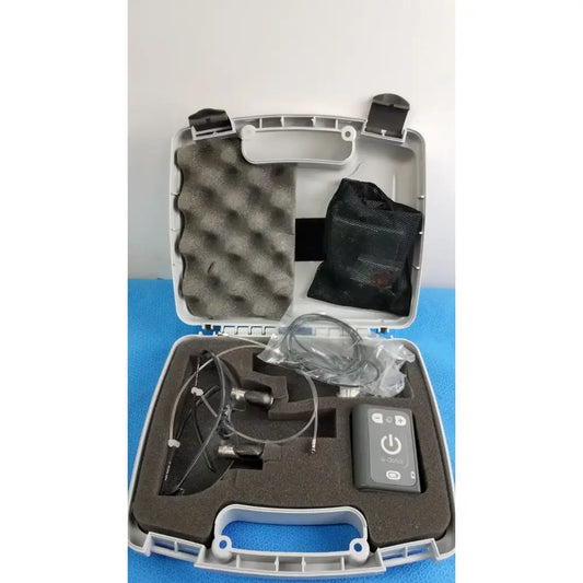 Reuse Medical Q-Optics Radiant Wired Headlight for Dental LED Loupe w/ Case Kit & Battery Dental Face Shields, Head Lights & Loupes, second-hand product photo 1