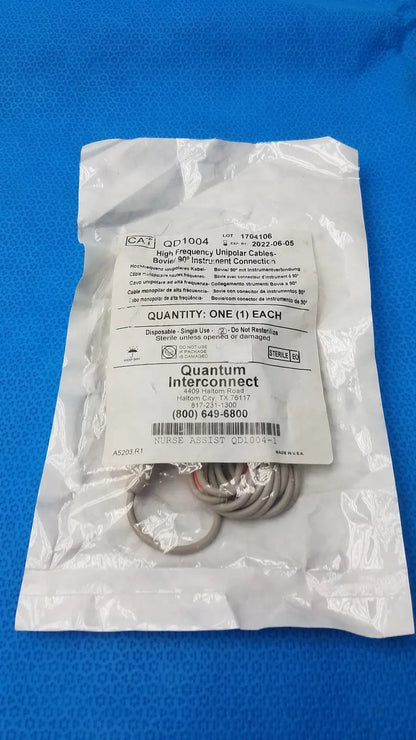 Quantum QD1004 High Frequency Unipolar Cable – Bovie Compatible Electrosurgical Cable, second-hand product photo 5
