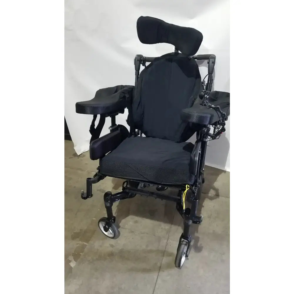 Reuse Medical Equipment Quickie IRIS Tilt Wheelchair w/ Headrest & Comfort Seating Mobility Chair Wheelchairs, second-hand product photo 1