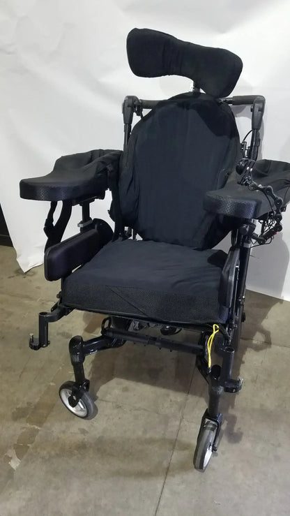 Reuse Medical Equipment Quickie IRIS Tilt Wheelchair w/ Headrest & Comfort Seating Mobility Chair Wheelchairs, second-hand product photo 1