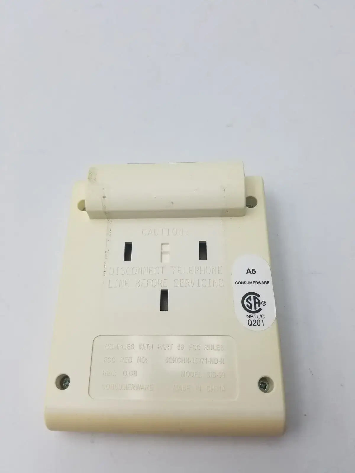 Qwest Type 1 Caller ID Adjunct Model SID-99 White Caller ID Display, second-hand product photo 6