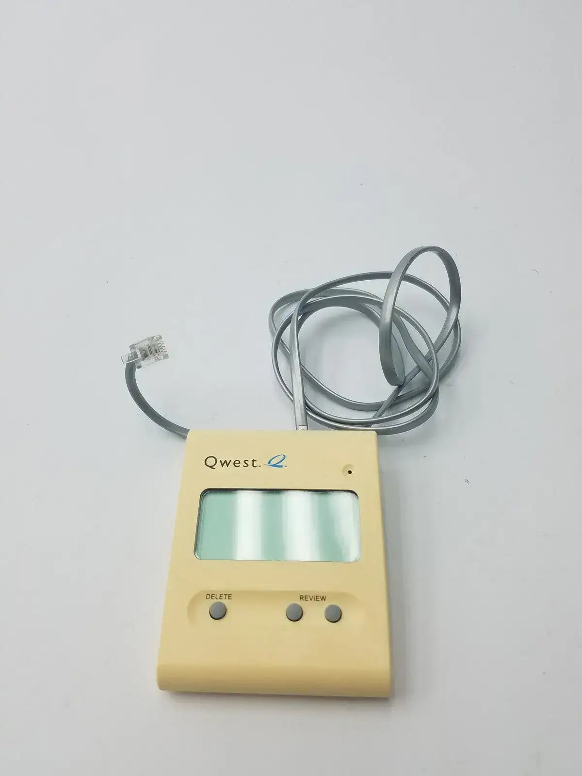 Qwest Type 1 Caller ID Adjunct Model SID-99 White Caller ID Display, second-hand product photo 1