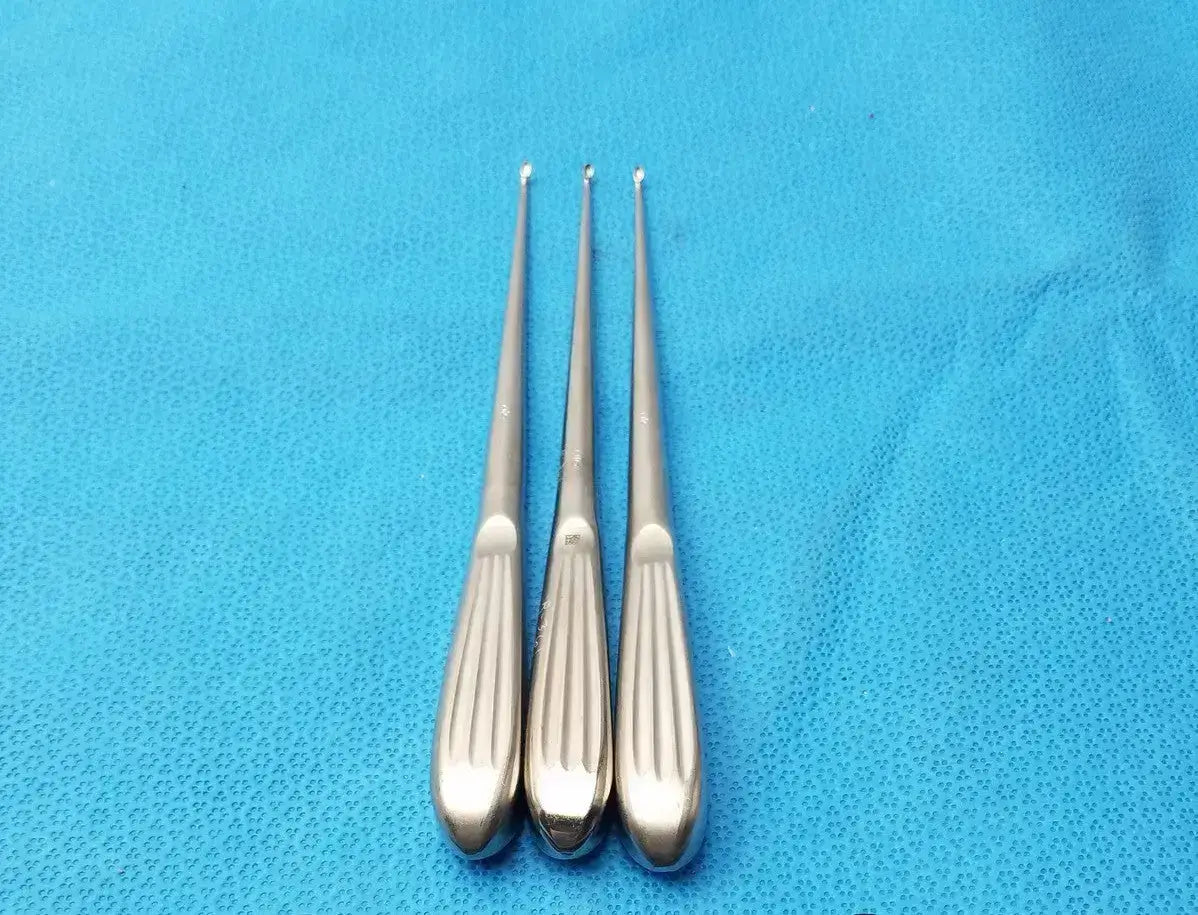 Unbranded R-361 Spratt Bone Curette Stainless Steel Surgical Orthopedic - Lot of 3 Bone Curette, second-hand product photo 1
