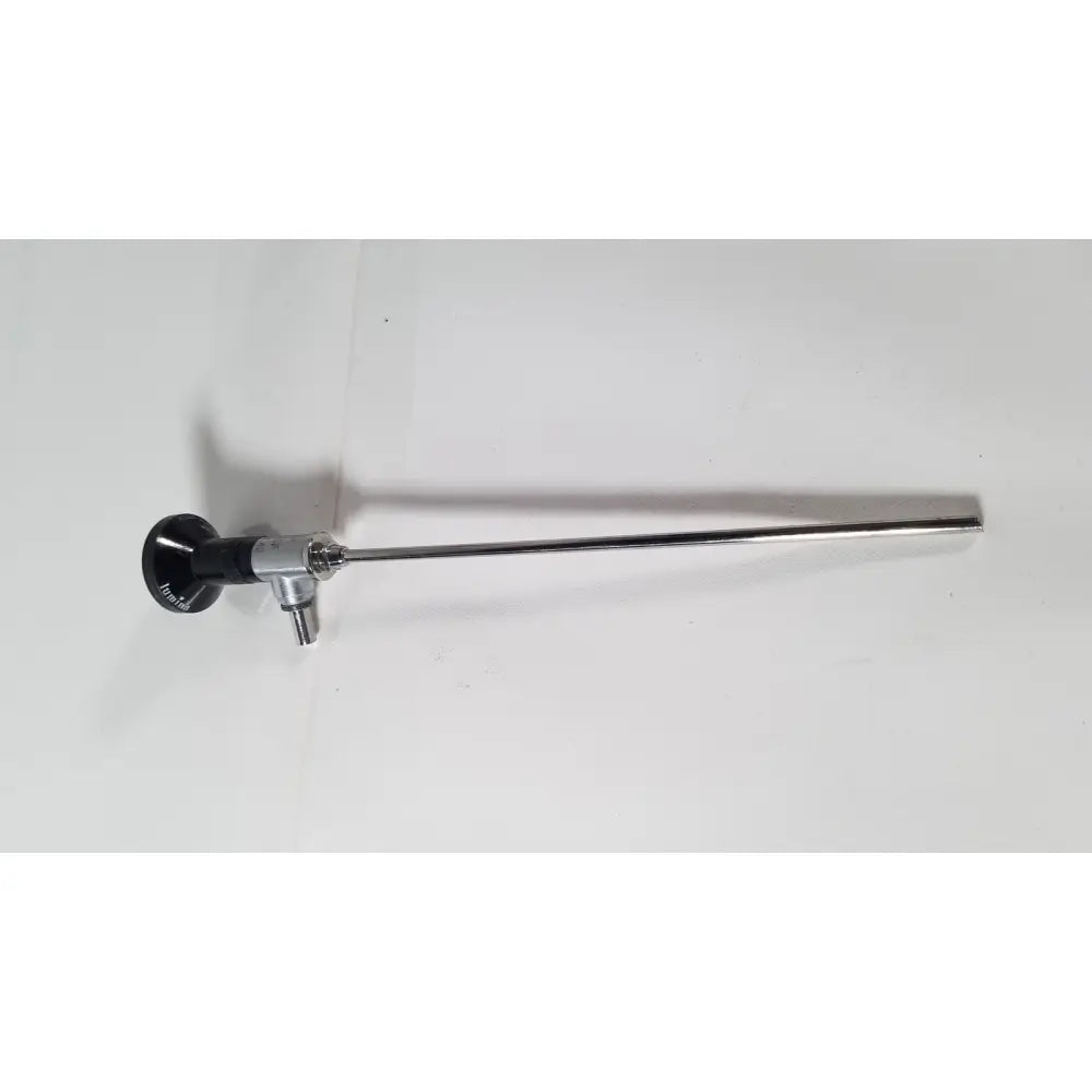 Silver r wolf 8471.42 25 degree rigid arthroscope with black ergonomic handle and metallic joints