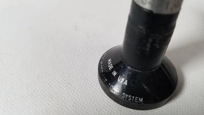 Black rubber base with made in usa and icr system engraved on the back of r wolf 8471.42 25 degree rigid arthroscope
