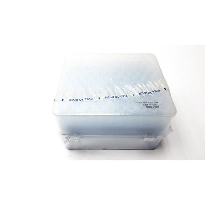 Rainin hr-1000 liftcover box of 1000 microliter tips in transparent plastic packaging for reuse medical applications