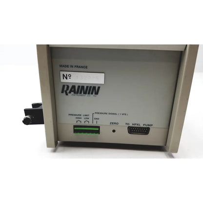 Beige metallic rainin pressure module 8700 psi designed for precise reuse medical applications and high-pressure control