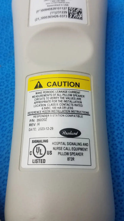 Rauland Hospital Nurse Call Equipment 5 Pillow Speaker Ref 350202 Nurse Call Pillow Speaker, second-hand product photo 9