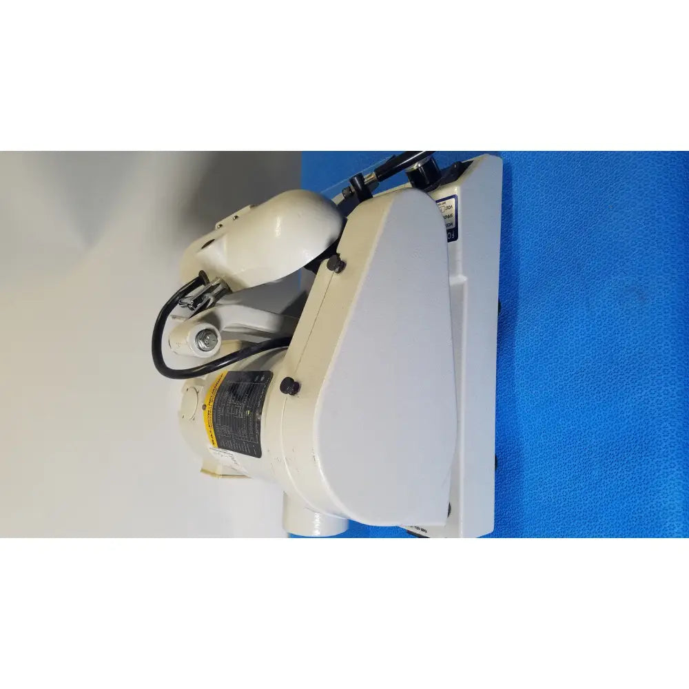 White industrial sewing machine with rounded head and black cables for ray foster high speed dental alloy grinder ag05